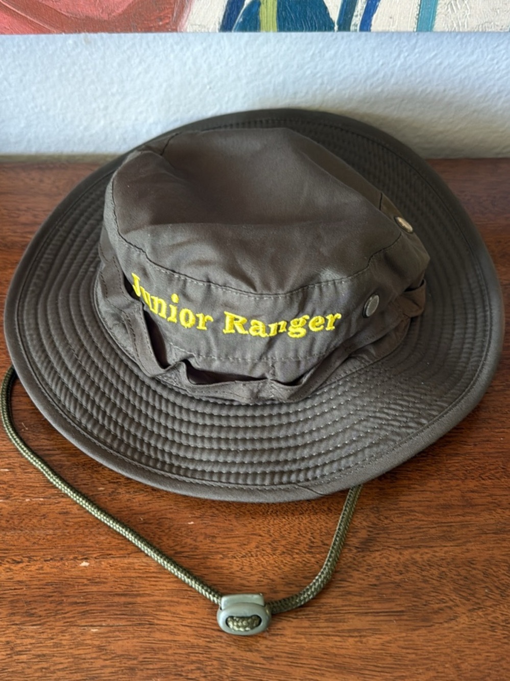 Junior Ranger Embroidered Brown Bucket Hat